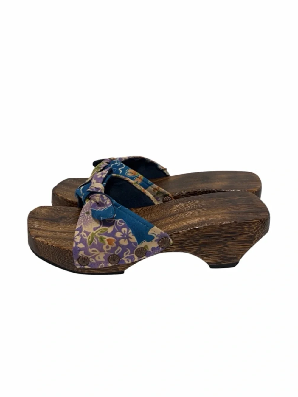 Japanese Geta Wooden & Fabric Sandals - Good Condition - Women’s 8